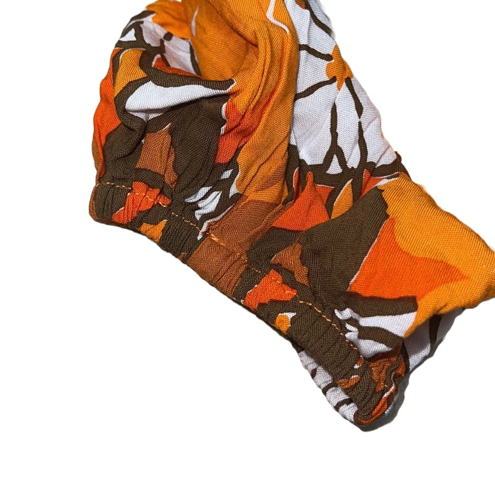 Faithfull The Brand Martine Mini Dress in Orange Isola Floral Boho Retro Size 6 - Picture 6 of 15